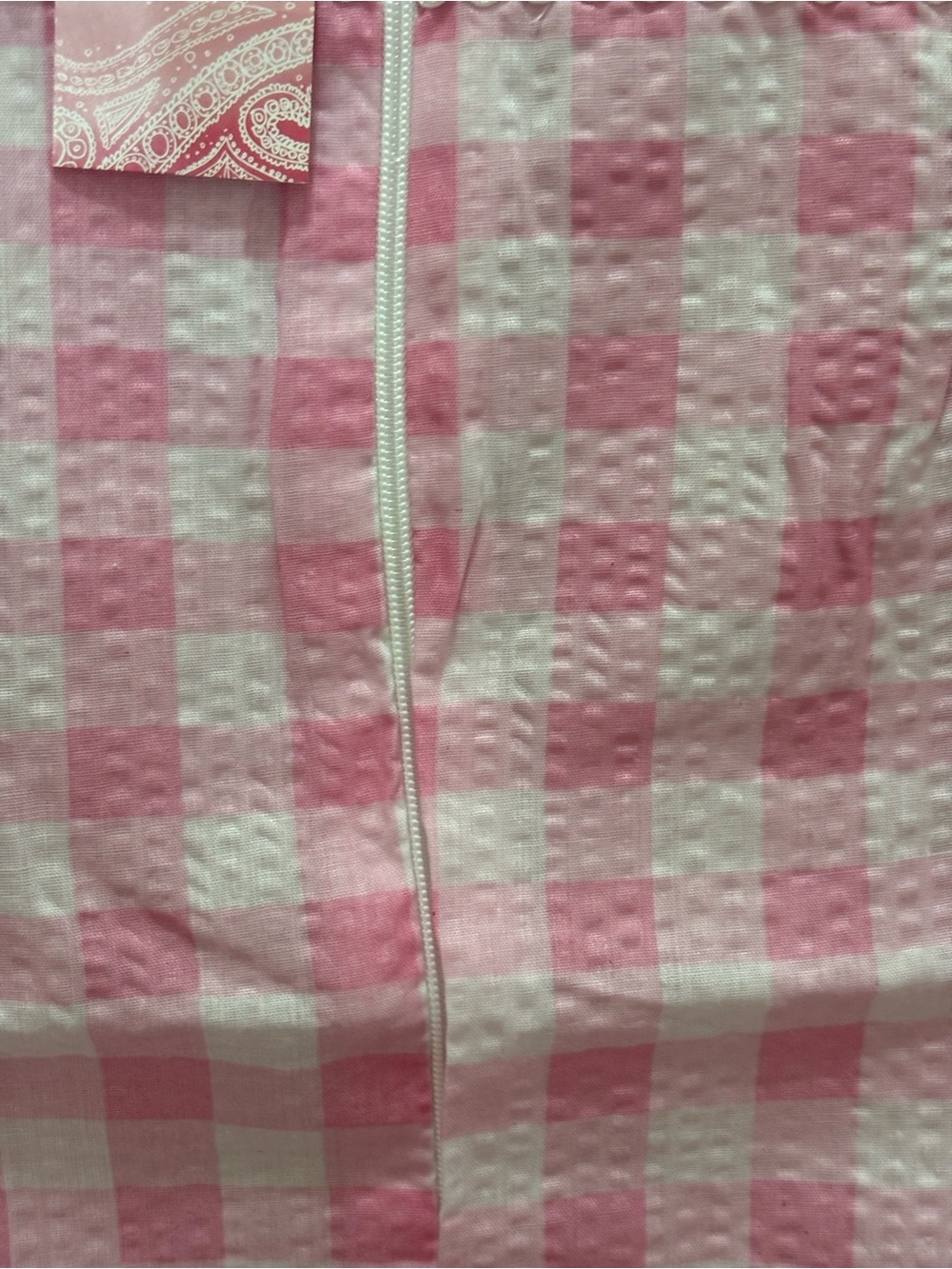 Pink Checkered Women’s Pajama Dress-Large - Picture 6 of 11
